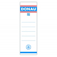 Etykiety wsuwane do segregatora DONAU, 48x153mm, dwustronne, 20szt.