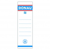 Etykiety samoprzylepne do segregatora DONAU, 54x153mm, jednostronne, 20szt., Etykiety opisowe, Papier i etykiety