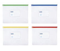 Torebka z suwakiem DONAU, PVC, A4, transparentna, Torebki, Archiwizacja dokument&oacute;w