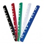 Slidebinder Clip DONAU, PVC, A4, 6mm, up to 60 sheets, multipunched, black