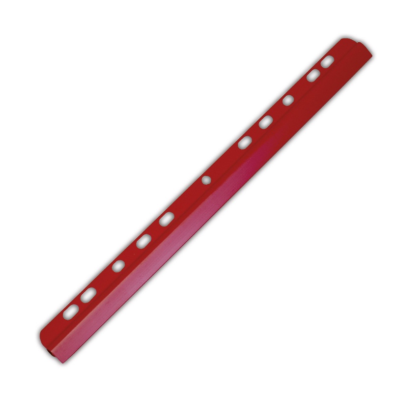 Slidebinder Clip PVC A4 6mm up to 60 sheets multipunched red