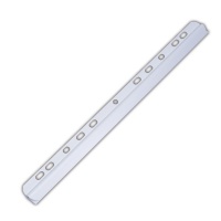 Slidebinder Clip PVC A4 6mm up to 60 sheets multipunched white