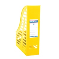 Mesh Magazine File Rack DONAU, PP, A4, foldable, yellow