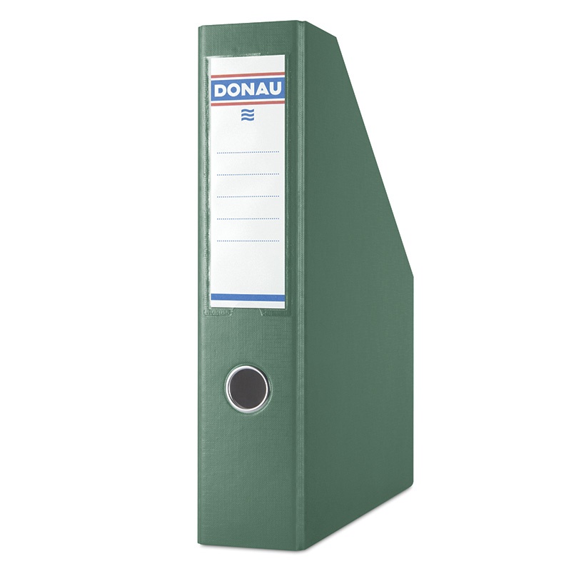 Pojemnik na dokumenty DONAU, PP, A4/75mm, zielony, Pojemniki na dokumenty i czasopisma, Archiwizacja dokumentów