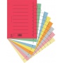 Przekładka DONAU, karton, A4, 235x300mm, 1-10, 1 karta, czerwona, Przekładki kartonowe, Archiwizacja dokumentów