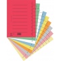 Przekładka DONAU, karton, A4, 235x300mm, 1-10, 1 karta, jasnoróżowa, Przekładki kartonowe, Archiwizacja dokumentów