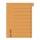 Przekładki DONAU,  karton,  A4,  235x300mm,  0-9,  10 kart z perforacją,  pomarańczowe