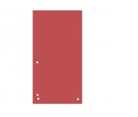 Dividers DONAU, cardboard, 1/3 A4, 235x105mm, 100pcs, red