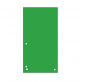 Przekładki DONAU, karton, 1/3 A4, 235x105mm, 100szt., zielone, Przekładki kartonowe, Archiwizacja dokumentów
