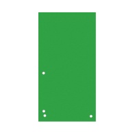 Przekładki DONAU, karton, 1/3 A4, 235x105mm, 100szt., zielone, Przekładki kartonowe, Archiwizacja dokumentów