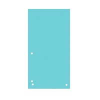 Dividers DONAU, cardboard, 1/3 A4, 235x105mm, 100pcs, blue