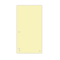 Przekładki DONAU, karton, 1/3 A4, 235x105mm, 100szt., żółte