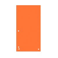 Dividers DONAU, cardboard, 1/3 A4, 235x105mm, 100pcs, orange