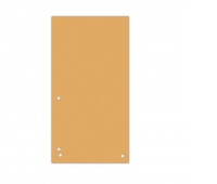 Dividers DONAU, cardboard, 1/3 A4, 235x105mm, 100pcs, orange