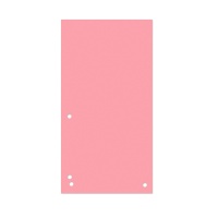 Dividers DONAU, cardboard, 1/3 A4, 235x105mm, 100pcs, light pink