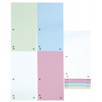 Przekładki DONAU, karton, 1/3 A4, 235x105mm, 100szt., mix kolorów, Przekładki kartonowe, Archiwizacja dokumentów