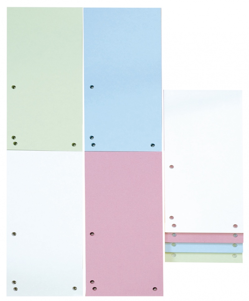 Przekładki DONAU, karton, 1/3 A4, 235x105mm, 100szt., mix kolor&oacute;w, Przekładki kartonowe, Archiwizacja dokument&oacute;w