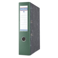 Segregator Marble PP-karton A4/75mm zielony, Segregatory kartonowe, Archiwizacja dokumentów