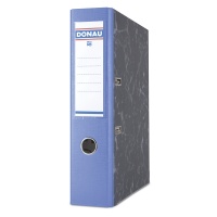 Segregator Marble PP-karton A4/75mm niebieski, Segregatory kartonowe, Archiwizacja dokumentów