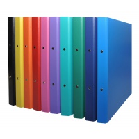 Ring Binder DONAU, PP, A4/2R/20mm, assorted colours
