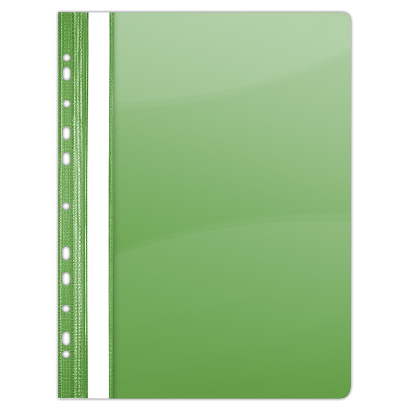 Report File DONAU, PVC, A4, hard, 150/160 micron, perforated, green