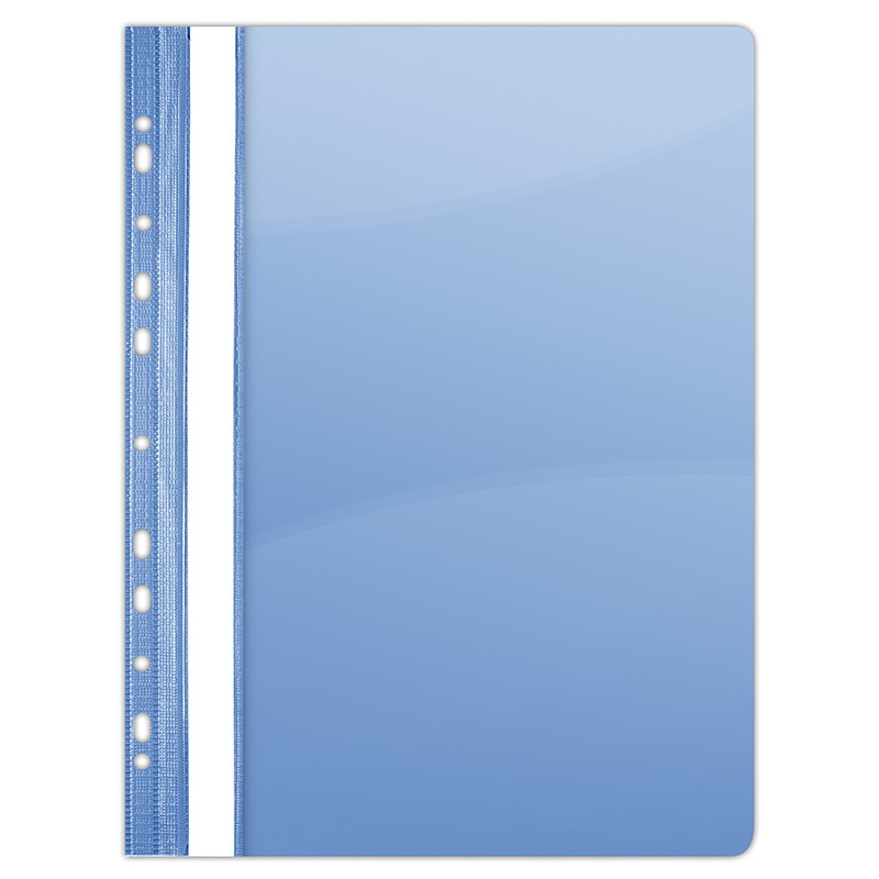 Report File PVC A4 hard 150/160 micron perforated blue