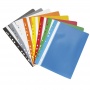 Report File DONAU, PVC, A4, hard, 150/160 micron, perforated, grey