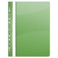 Skoroszyt PVC A4 twardy 150/160mikr. wpinany zielony, Skoroszyty do segregatora, Archiwizacja dokumentów