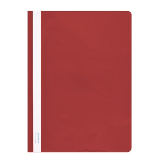 Skoroszyt DONAU, PVC, A4, twardy, 150/160mikr., czerwony, Skoroszyty podstawowe, Archiwizacja dokumentów