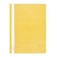 Skoroszyt DONAU, PVC, A4, twardy, 150/160mikr., żółty, Skoroszyty podstawowe, Archiwizacja dokumentów