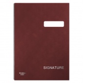 Teczka do podpisu DONAU, karton/PP, A4, 450gsm, 20-przegr., bordowa, Teczki do podpisu i korespondencyjne, Archiwizacja dokumentów