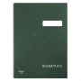 Signature Book cardboard/PP A4 450gsm 20 compartments green