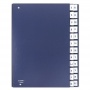 Correspondence Log Book cardboard A4 A-Z navy blue