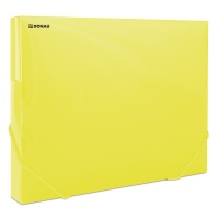 Elasticated Expanding File DONAU, PP, A4/30, 700 micron, transparent yellow