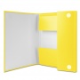 File velcro fastening PP A4/3. 5cm 3 flaps yellow