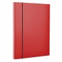 Teczka-pudełko z gumką DONAU, PP, A4/30, czerwona, Teczki przestrzenne, Archiwizacja dokumentów
