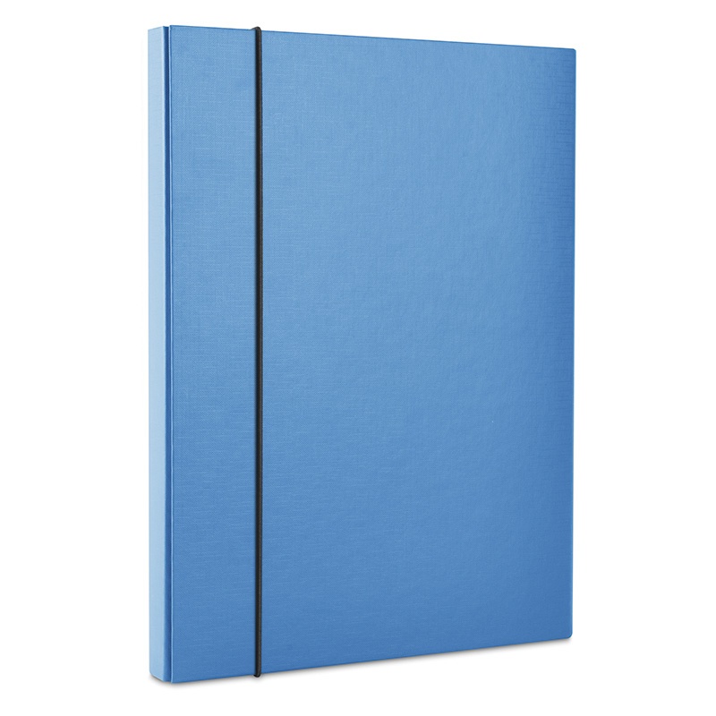 Elasticated File Box PP A4/30 blue