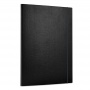 Elasticated File PP A4/15 3 flaps black