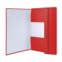 Elasticated File PP A4/15 3 flaps red