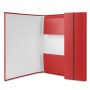 Elasticated File PP A4/30 3 flaps red