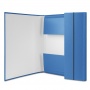 Elasticated File PP A4/30 3 flaps blue