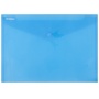 Envelope Wallet press stud PP A4 180 micron blue