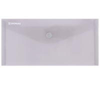 Envelope Wallet DONAU press stud, PP, DL, 180 micron, smoky