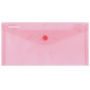 Envelope Wallet DONAU press stud, PP, DL, 180 micron, red