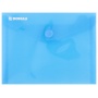 Envelope Wallet DONAU press stud, PP, A6, 180 micron, blue