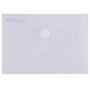 Envelope Wallet DONAU press stud, PP, A7, 180 micron, clear