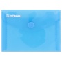 Envelope Wallet press stud PP A7 180 micron blue