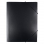 Folder with elastic band, PP, A4, black