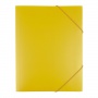 Folder with elastic band, PP, A4, yellow