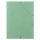 Teczka z gumką DONAU,  preszpan,  A4,  390gsm,  3-skrz.,  zielona